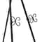 Traditional Black Iron Floor Easel, 46" x 21" x 22"